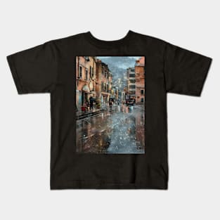 Rain in Nervi Kids T-Shirt